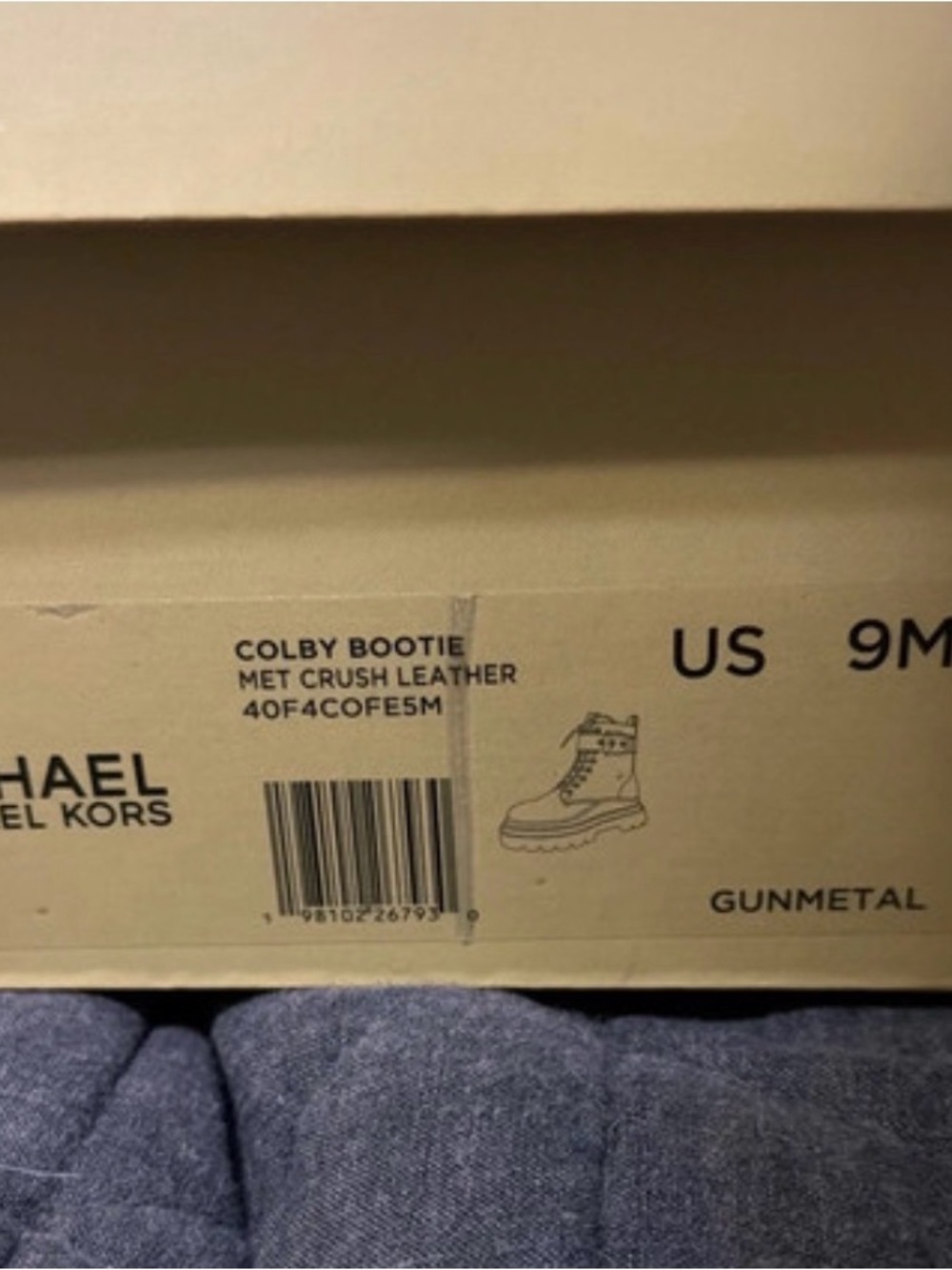 Michael Kors Colby Bootie in Gunmetal Metallic